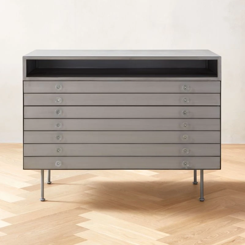Renzo Steel 3-Drawer File Cabinet 1 Renzo Steel 3-Drawer File Cabinet