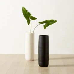 Reo Tall Black Vase -Optimal Furniture Store ReoLargeVaseGroupFHS23