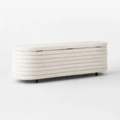 Rialto Ivory Storage Bench -Optimal Furniture Store RialtoStorageBench3QBSSS21