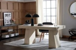 Domes Black Marble Table Lamp -Optimal Furniture Store RidgeBleachedDeskDomesBlackJL19 1