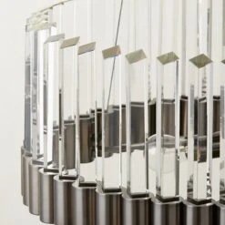 Risette Black Chrome And Crystal Chandelier -Optimal Furniture Store RisetteCrystBkChrmChndlrAVSHS23