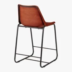 Roadhouse Saddle Leather Counter Stool -Optimal Furniture Store RoadhsLthr24inCntrStlAVF14