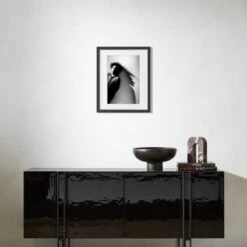 'Robert Smith Silhouette' Photographic Print In Black Frame 17.75''x21.75'' -Optimal Furniture Store RobertSmithSlhtBF17p5x21p5SHS23 3D