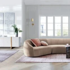 Dorset Lacquered White Linen Credenza -Optimal Furniture Store RomaPowderFauxMohairFB21 1x1V2