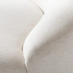 Roma Curved 3-Piece White Performance Fabric Sectional Sofa -Optimal Furniture Store RomaWht3PcSectAVSSS22