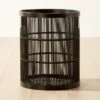 Ronan Black Bamboo Storage Basket Small