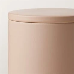 Rubber-Coated Sand Bathroom Canister -Optimal Furniture Store RubberNeutCtdCanisterAVSHS23