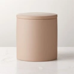 Rubber-Coated Sand Bathroom Canister