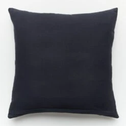 Rue Black Leather Throw Pillow With Down-Alternative Insert 23" -Optimal Furniture Store RueLthrBlkPillow23X23inAVSSF21