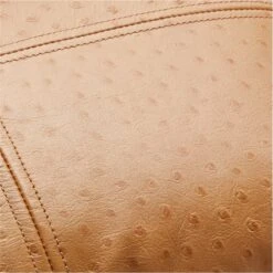Rue Tan Leather Throw Pillow With Down-Alternative Insert 18"x12" -Optimal Furniture Store RueLthrTanPillow18X12inAV2SSF21