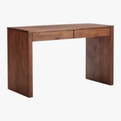 Runway 2-Drawer Acacia Wood Desk 10 Runway 2-Drawer Acacia Wood Desk -Optimal Furniture Store RunwayAcaciaDesk3QFS18