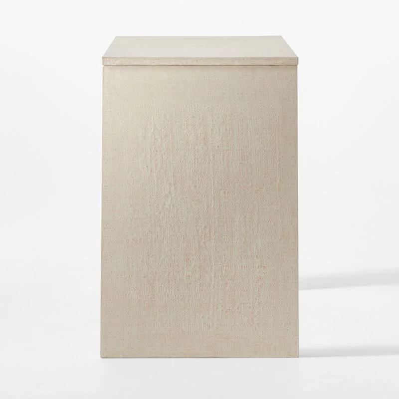 Runway 2-Drawer Lacquered Grasscloth Desk 5 Runway 2-Drawer Lacquered Grasscloth Desk - Image 5