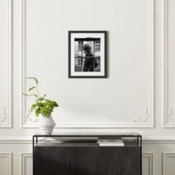 'Bob Dylan, 1966' Photographic Print In Black Frame 17.5"x21.5" -Optimal Furniture Store SEBobDylanBlk17p5x21p5S21 3D