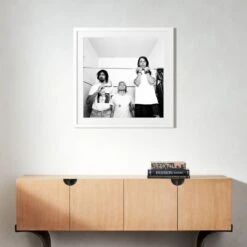 'Nirvana In LA, 1991' Photographic Print In Black Frame 17.5" -Optimal Furniture Store SENirvanaLAWht35x35S22 3D