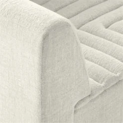 Salon 6-Piece L-Shaped Ivory White Chenille Sectional Sofa -Optimal Furniture Store Salon6pcIvorySectAVSSF22