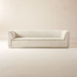 Salon Ivory Chenille Sofa