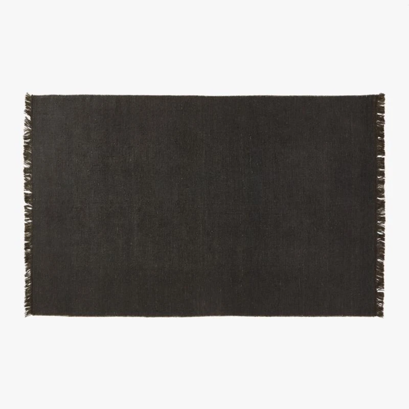 Sante Linen Charcoal Area Rug 6'x9' 1 Sante Linen Charcoal Area Rug 6'x9'