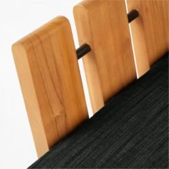 Seahaven Teak Outdoor Lounge Chair With Coal Perennials® Cushions -Optimal Furniture Store SeahavenCoalLoungeChairAVSSS22