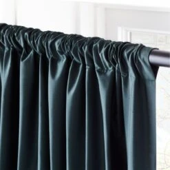 Seda Green Dupioni Silk Window Curtain Panel 48"x84" -Optimal Furniture Store SedaSilkDpnGreenPnl96inAV2SHF21