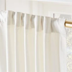 Seda Warm White Dupioni Silk Window Curtain Panel 48"x84" -Optimal Furniture Store SedaSilkDpnIvoryPnl96inAV3SHF21