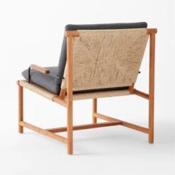 Sentinel Teak Outdoor Lounge Chair With Sunbrella ® Cushions -Optimal Furniture Store SentinelLoungeChair3QBSSS22