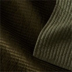 Shadow Velvet Forest Green Quilt And Shams 4 Shadow Velvet Forest Green Quilt And Shams -Optimal Furniture Store ShadowVlvtFrtGrnFQQuiltAVSHF22