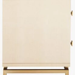 2-Drawer Ivory Shagreen Nightstand 15 2-Drawer Ivory Shagreen Nightstand -Optimal Furniture Store ShagreenEmbsdNghtstndIvrySDS18