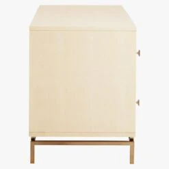 Ivory Shagreen Embossed Low Dresser -Optimal Furniture Store ShagreenEmbssdLwDrssrIvrySDS18