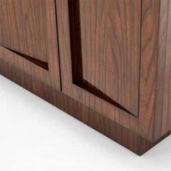 Shutter High-Gloss Walnut Wood Media Console 15 Shutter High-Gloss Walnut Wood Media Console -Optimal Furniture Store ShutterMediaCredenzaAVSSS23