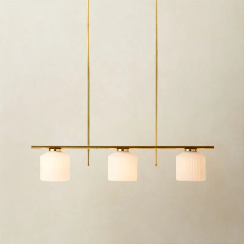 Silo 3-Bulb Polished Brass Pendant Light 2 Silo 3-Bulb Polished Brass Pendant Light - Image 2