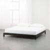Simple Black Metal King Platform Bed