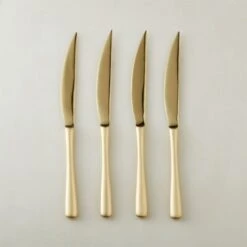 Sizzle Gold Steak Knives Set Of 4