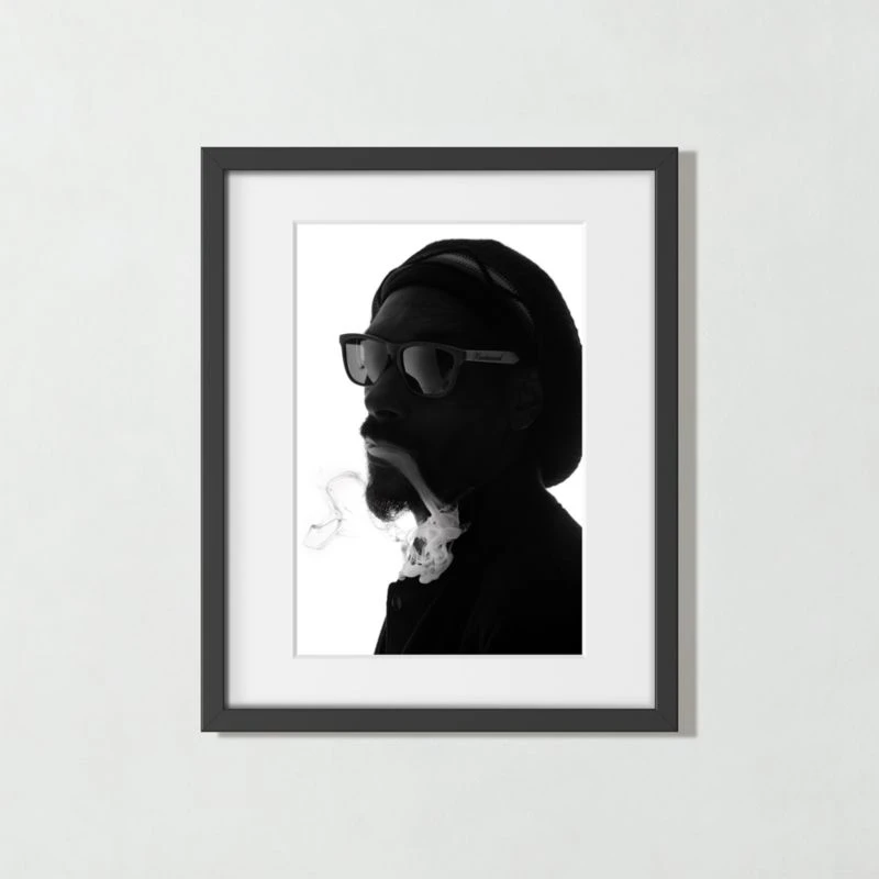 'Snoop Dogg' Photographic Print In Black Frame 17.75"x21.75" 1 'Snoop Dogg' Photographic Print In Black Frame 17.75"x21.75"