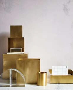 Solid Brass Studio Letter Tray -Optimal Furniture Store SolidBrassStudioDeskAccessoriesJL18 1