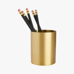 Solid Brass Studio Pencil Cup -Optimal Furniture Store SolidBrassStudioPencilCupAVF17