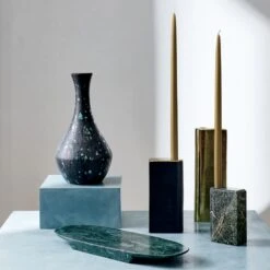 Emmy Green Marble Server -Optimal Furniture Store SonoraBlueGreenVaseJL21 1x1