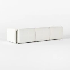 Sonya 3-Piece Outdoor Sofa With Neutral Sunbrella® Cushions -Optimal Furniture Store SonyaSectional3QBSSS23