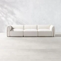 Sonya 3-Piece Outdoor Sofa With Neutral Sunbrella® Cushions