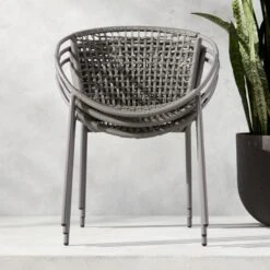 Sophia Grey Outdoor Dining Armchair -Optimal Furniture Store SophiaGreyDiningChairROS21 1x1 1