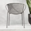 Sophia Grey Outdoor Dining Armchair