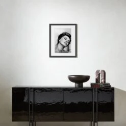 'Sophia Loren Relaxes, 1961' Photographic Print In Black Frame 17.75"x21.75" -Optimal Furniture Store SophiaLorenBk17p75x21p75SHF23 3D
