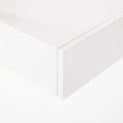 Stairway 2-Drawer White Wall Mount Desk With Shelves 96'' -Optimal Furniture Store Stairway96inWideDeskWhtAVSSF21