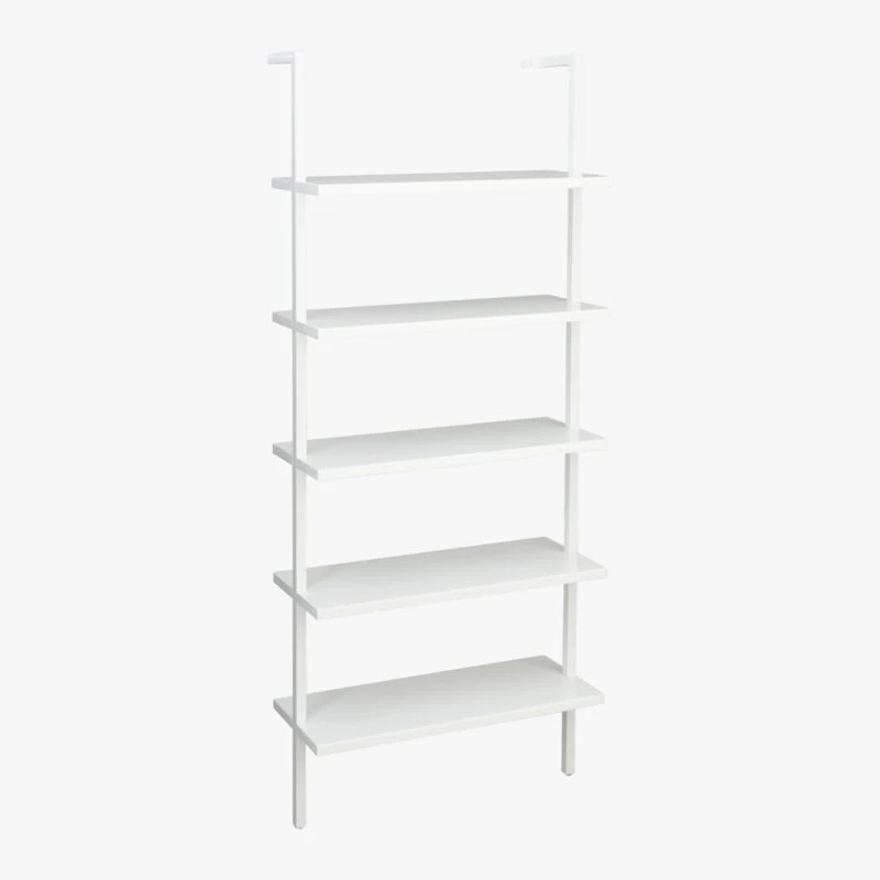 Stairway White Metal Wall Mount Bookshelf 72.5'' 4 Stairway White Metal Wall Mount Bookshelf 72.5'' - Image 4