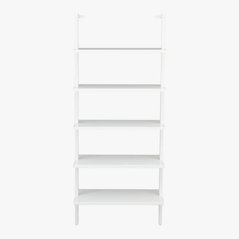 Stairway White Metal Wall Mount Bookshelf 72.5'' 3 Stairway White Metal Wall Mount Bookshelf 72.5'' - Image 3