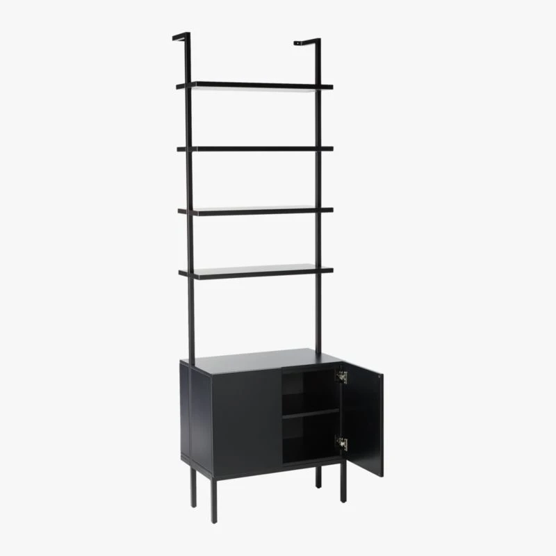 Stairway Black Cabinet - 96" Height 5 Stairway Black Cabinet - 96" Height - Image 5