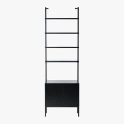 Stairway Black Cabinet - 96" Height 9 Stairway Black Cabinet - 96" Height -Optimal Furniture Store StairwayTallBlkCabinetSOS19