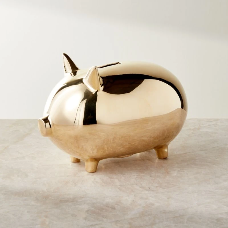 Stanley Brass Piggy Bank 1 Stanley Brass Piggy Bank