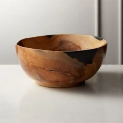 Still Teak Wood Serving Bowl