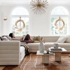 Hogan Handknotted Mocha Viscose Area Rug 5'x8' -Optimal Furniture Store StratoBoucle4PieceSectionalOC20 1x1A