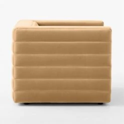 Strato Camel Brown Velvet Accent Chair -Optimal Furniture Store StratoCamelVelvetChairSDSSF23